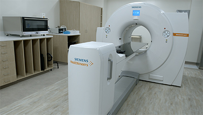 view if a CT Scan Room