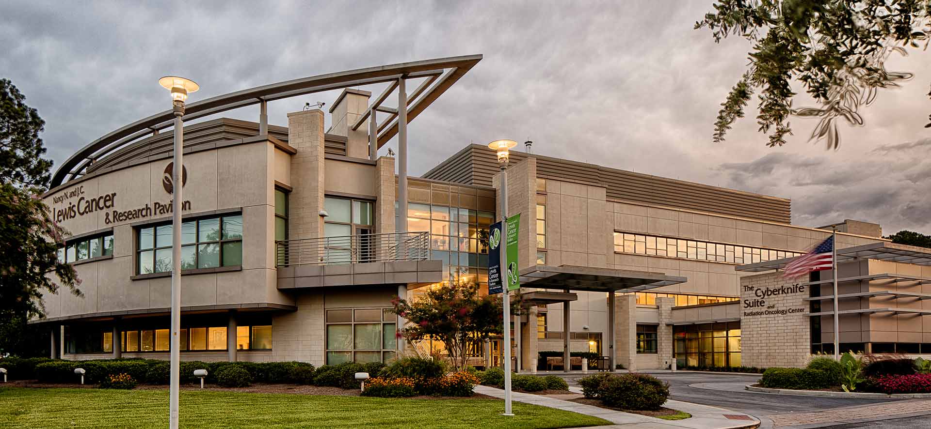 The Nancy N. and J.C. Lewis Cancer & Research Pavilion, a national destination for cancer care.
