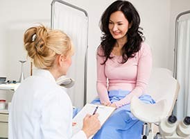 Woman Seeing an OBGYN Provider