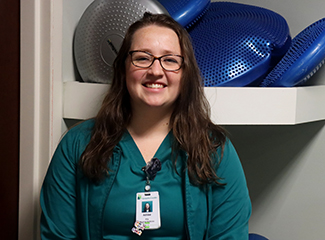 Ashlee Cloud, physical therapy assistant with Candler Hospital Outpatient Rehab.