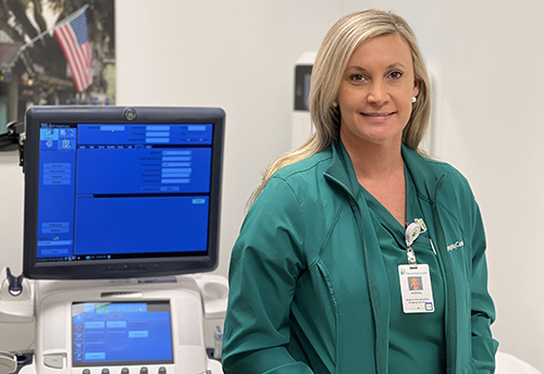 Ashley DeWitt, diagnostic medical sonographer with St. Joseph’s/Candler Imaging Center.