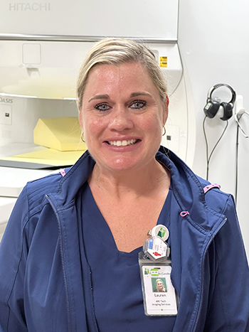 Lauren Hughes, technologist at the St. Joseph’s/Candler Imaging Center in Bluffton.
