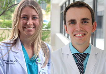 LCRP outpatient oncology dietitian Anna Zugan and Dr. Stephen Ramey Radiation Oncologists at the LCRP.