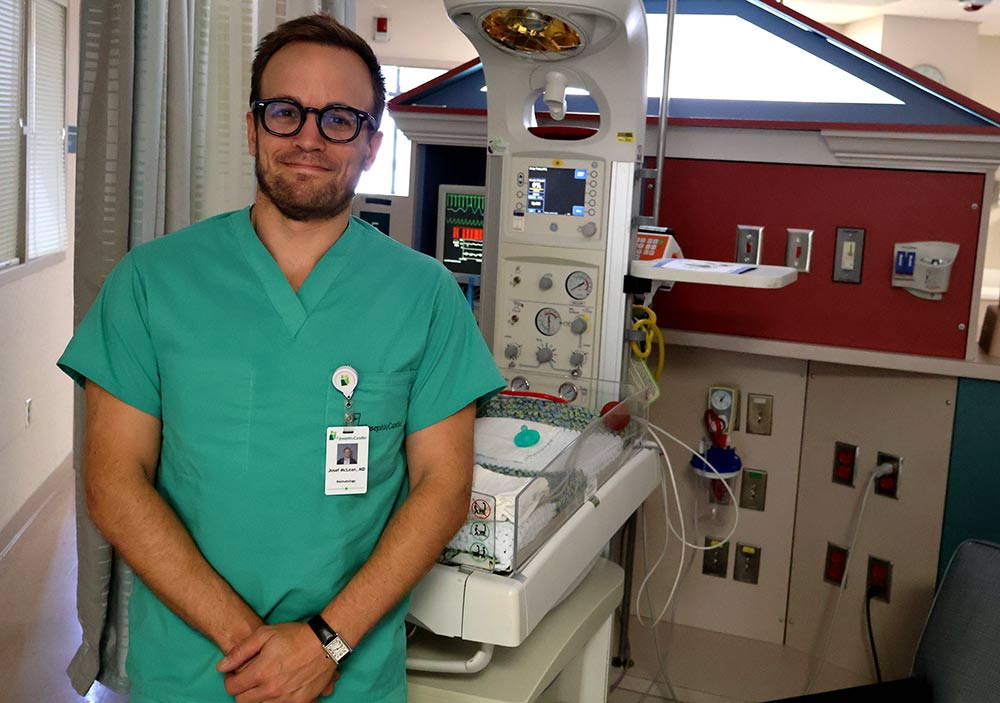 Dr. Josef McLean, neonatologist at St. Joseph's/Candler