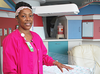 St. Joseph's/Candler nurse Lisa Loadholt in the Special Care Nursery