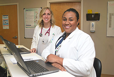 Nancy Littlejohn (left) and Nidsa Baker, both board-certified nurse practitioners at Good Samaritan Clinic.