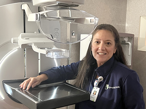 Pattie Barnes, mammographer at St. Joseph’s Hospital.