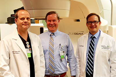LCRP medical physicists - Joey Spring, Steven White and Caleb Price.