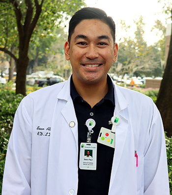 Sean Alva, registered dietitian at St. Joseph’s Hospital.