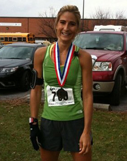 St. Joseph's Hospital Clinical Dietitian Andrea Manley poses after a run