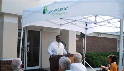 Rep. Carl Gilliard announces the opening of The Empowerment Center