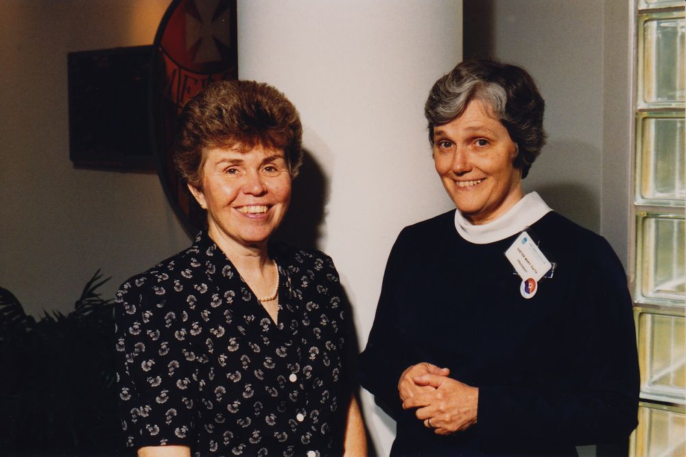 Left: Sister Margaret Beaty and Sr. Mary Faith McKean