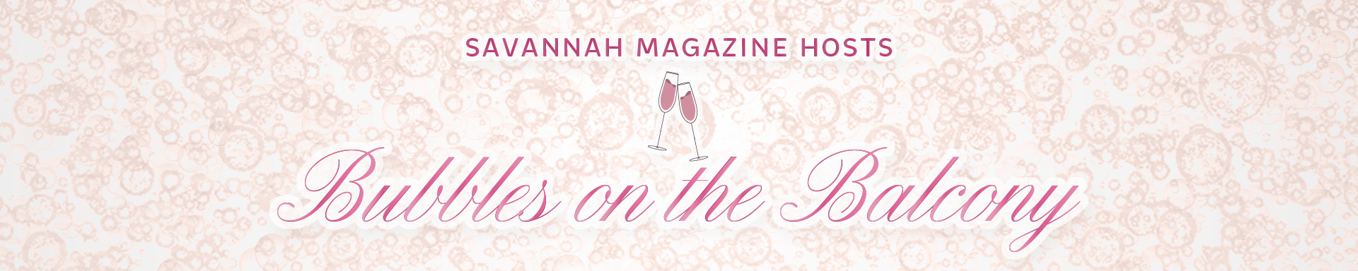 Bubbles on the Balcony web banner