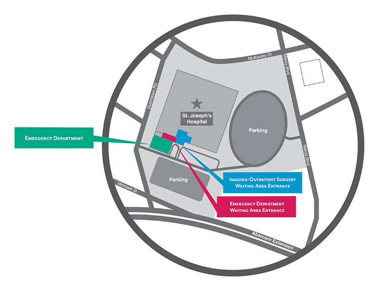 St. Joseph's Hospital Map