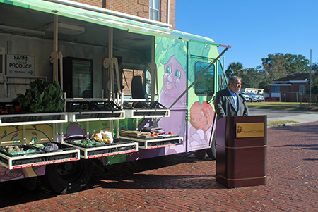 Jeb Bush, executive director at Forsyth Farmers’ Market.