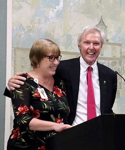 Judy Boykin with SJ/C President & CEO Paul P. Hinchey.