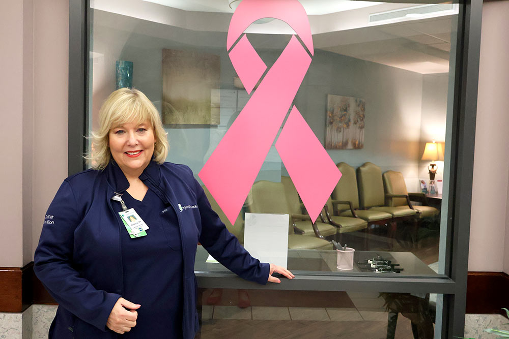 St. Joseph's/Candler Nurse Rebecca Rodriguez out the Telfair Pavilion