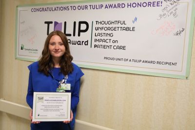 Shayla Charleston, CNA, TULIP Award winner