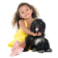 Quiz stock - AA girl and dog