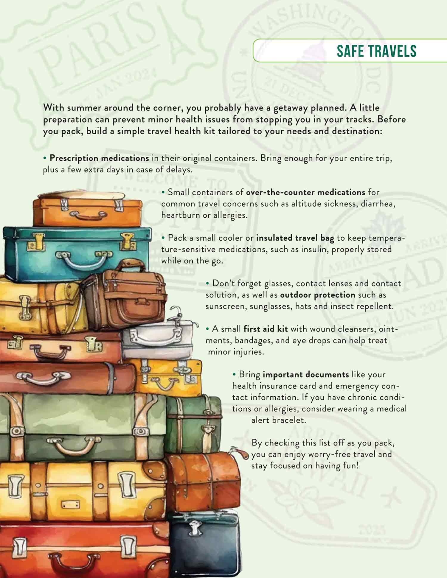 Safe Travels Infographic